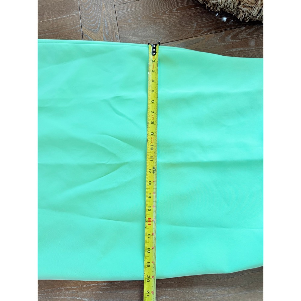 Alexis Izzie Dress Womens Mint Green Feather Trim Halter Midi Size Large (H1) - Picture 9 of 10